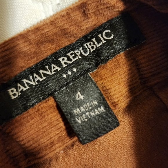 Banana Republic Corduroy Brown Mini Skirt Women's Size 4 Pockets Neutral Retro - Picture 7 of 8